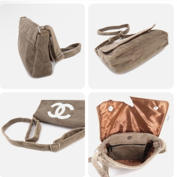 AUTHENTIC CHANEL Precision Bag Shoulder/ Crossbody Bag/ PINK NOT BEIGE - Picture 4 of 5